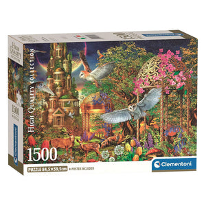 Clementoni legpuzzel woodland fantasy garden - 1500st.