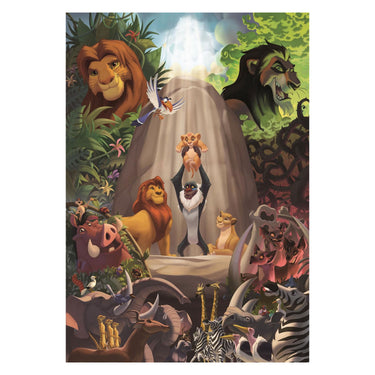 Clementoni puzzel - the lion king - 1000 stukjes - inclusief poster