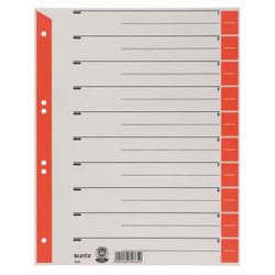 Tabbladen leitz 230 g m² rood