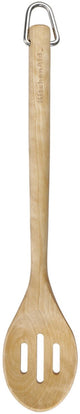 Kitchenaid kooklepel, serveerlepel met sleuven, 35 cm, berkenhout, bruin -