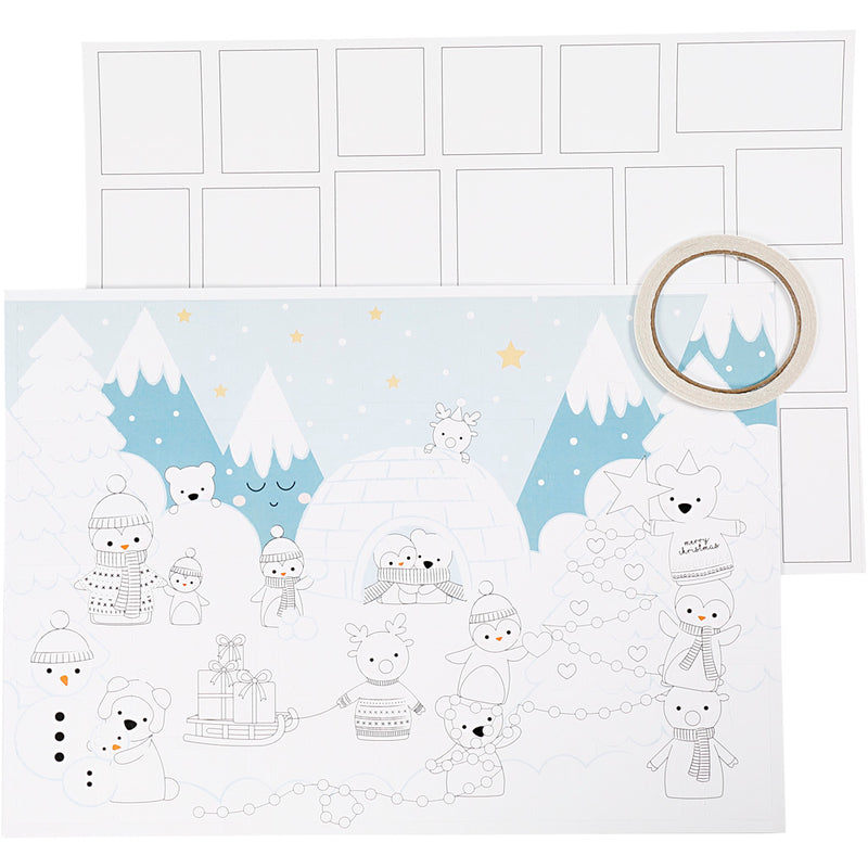 Load image into Gallery viewer, Https: www.cchobby.nl kerst-kalender-afm-30x42-cm-wit-3-stuk-1-doos
