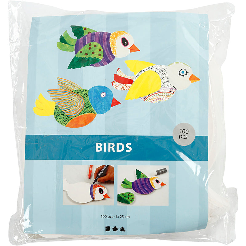 Load image into Gallery viewer, Https: www.cchobby.nl vogel-l-25-cm-400-gr-wit-100-set-1-doos
