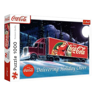 Trefl puzzel 1000 stukjes - kerst caravan coca-cola - legpuzzel.