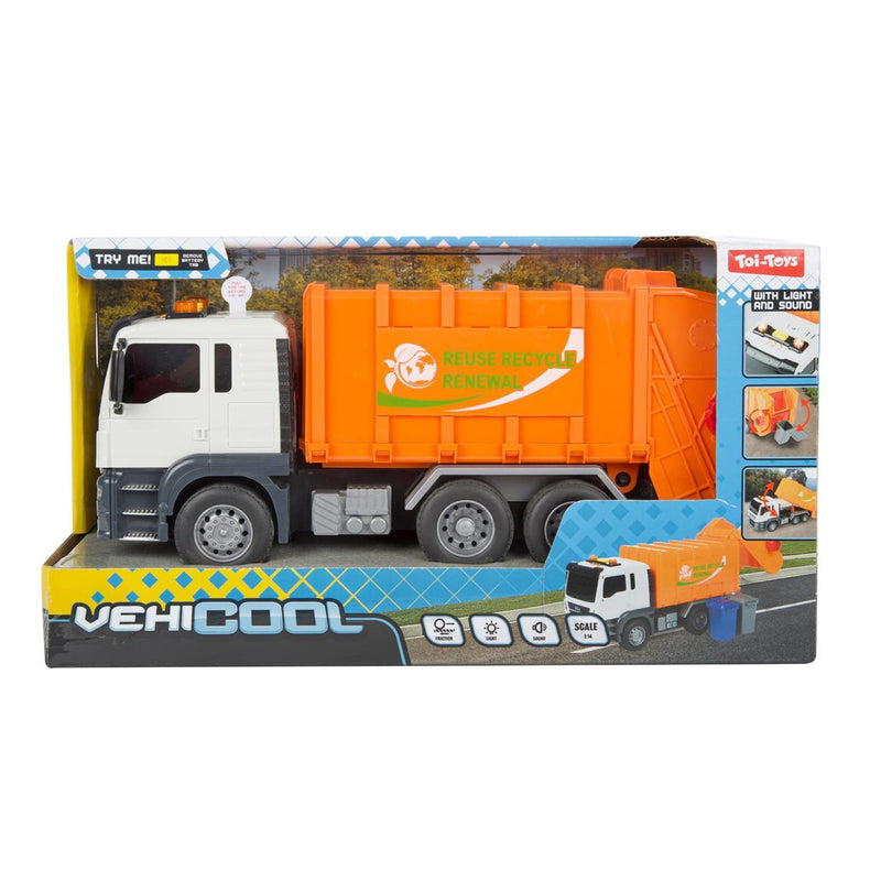 Laden Sie das Bild in Galerie -Viewer, Toi-toys vehicool vuilniswagen - 21cm
