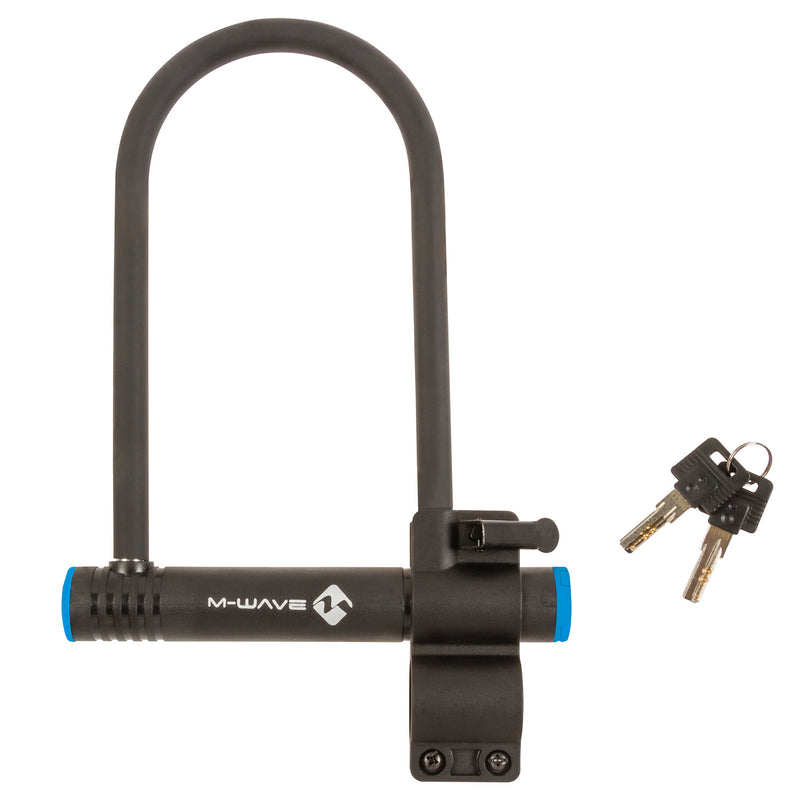 Afbeelding laden in galerijviewer, M-Wave U-Slot B245 Fietsenslot - 256mm - Zwart
