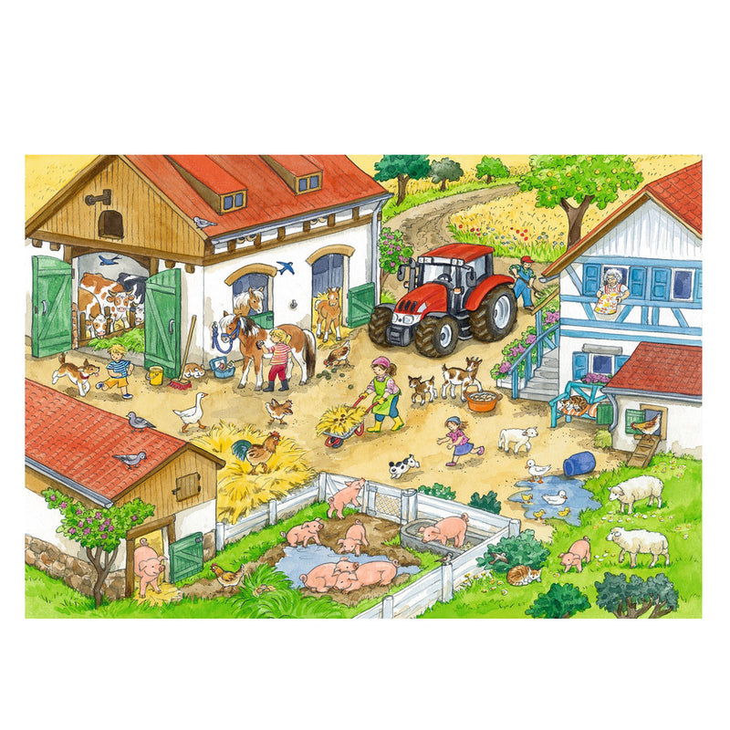 Load image into Gallery viewer, Ravensburger vrolijk boerderijleven, 2 x 24st.
