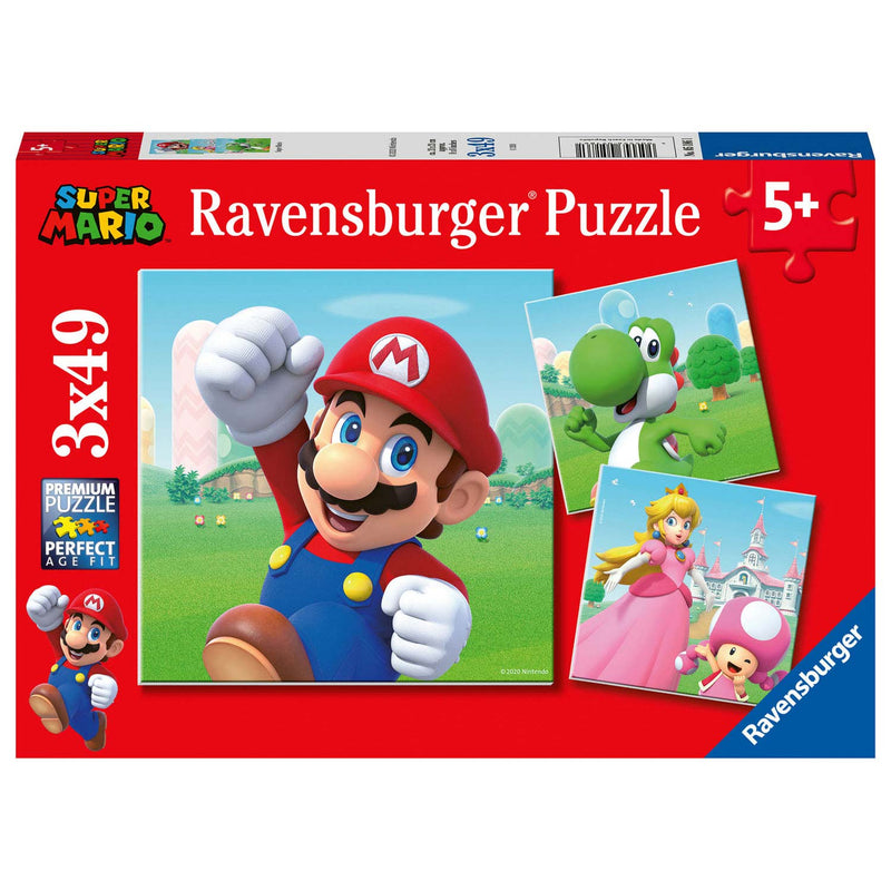 Load image into Gallery viewer, Ravensburger super mario puzzel, 3x49st.

