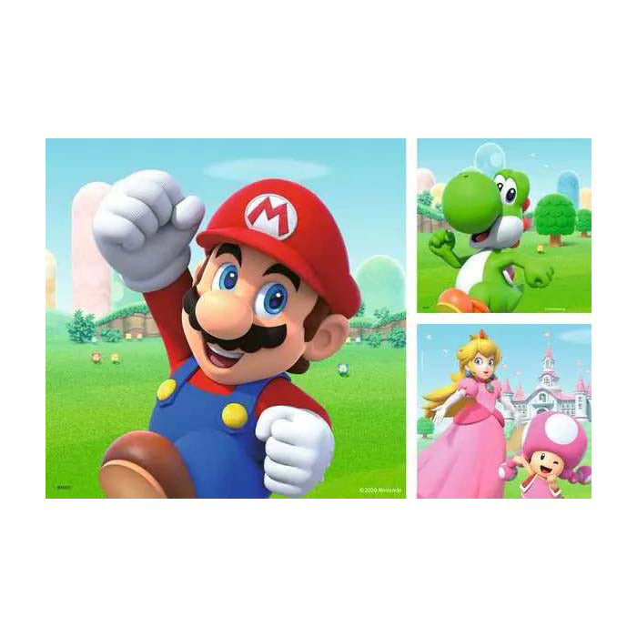 Afbeelding laden in galerijviewer, Ravensburger puzzel super mario - 3x49 stukjes - kinderpuzzel
