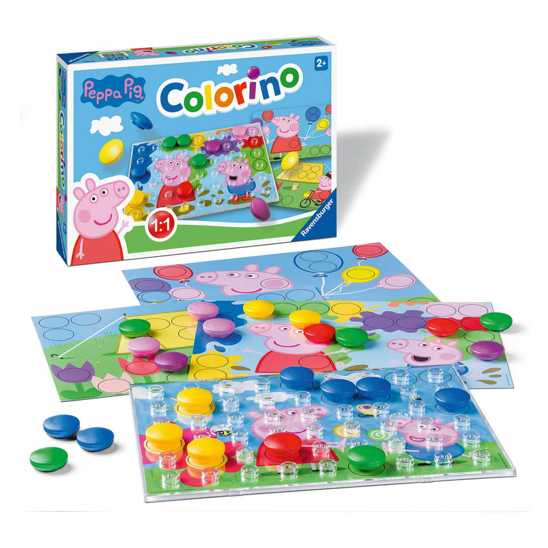 Afbeelding laden in galerijviewer, Ravensburger peppa pig colorino kinderspel
