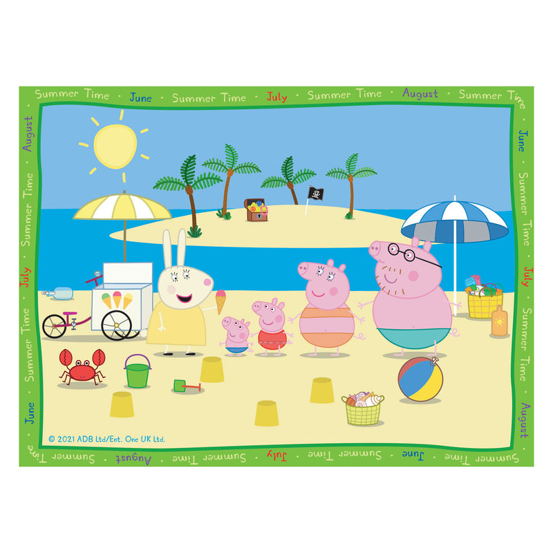 ギャラリービューアに画像をロードする, Ravensburger puzzel peppa pig: 4 seizoenen - 12+16+20+24 stukjes
