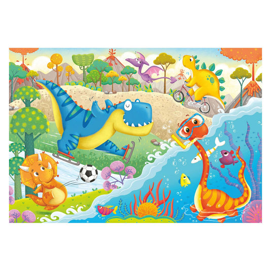 Ravensburger puzzel lievelingsdino's - twee puzzels - 12 stukjes - kinderpuzzel