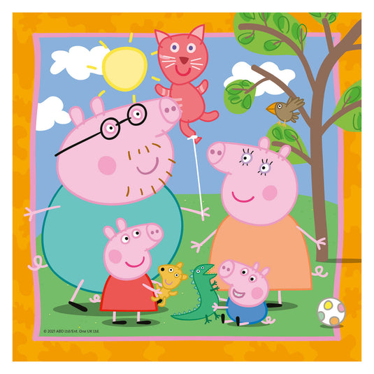 Ravensburger puzzel peppa pig - legpuzzel - 3x49 stukjes