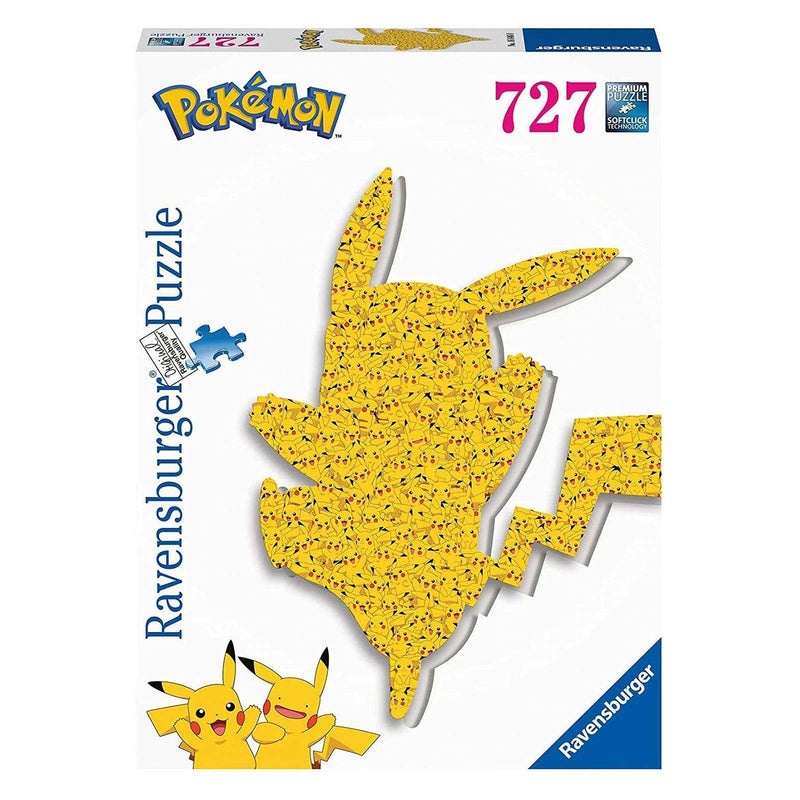 Load image into Gallery viewer, Ravensburger shaped puzzel pikachu, 727st.
