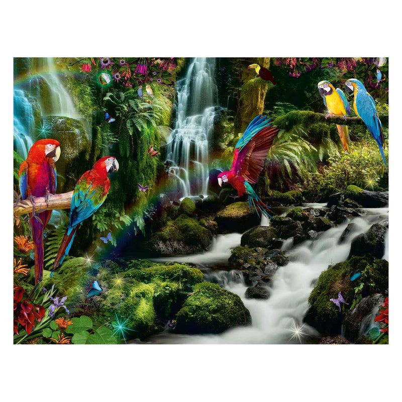 Afbeelding laden in galerijviewer, Ravensburger puzzel bonte papegaaien in de jungle - legpuzzel - 2000 stukjes
