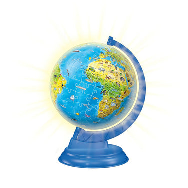 Ravensburger xxl kinder globe night edition engelstalig - 3d puzzel - 180 stukjes