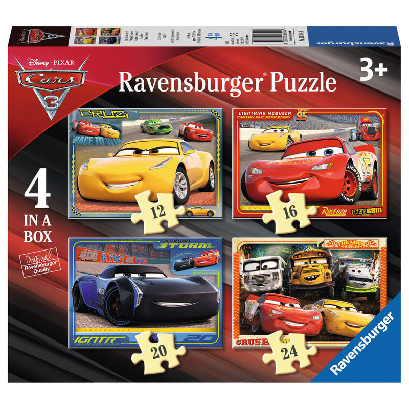 Load image into Gallery viewer, Ravensburger disney cars 3 puzzel, 4in1
