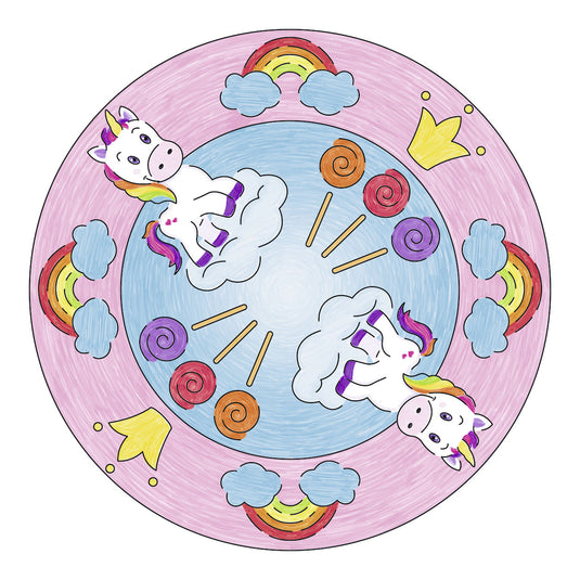 Ravensburger mandala-designer 2in1 - eenhoorn