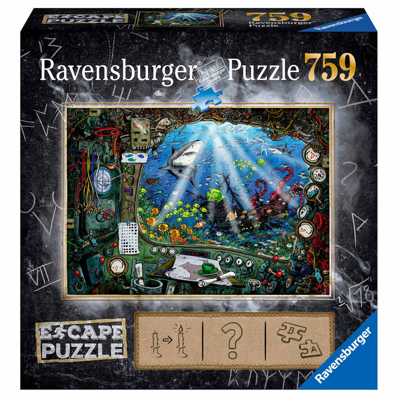 Load image into Gallery viewer, Ravensburger escape room puzzel - de onderzeeër, 759st.
