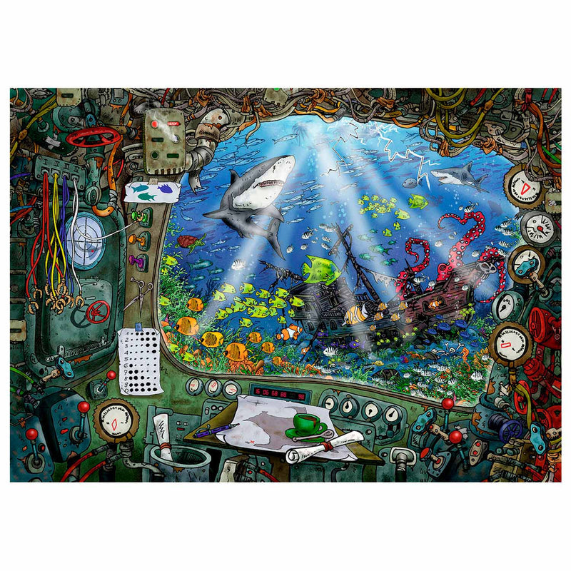 Load image into Gallery viewer, Ravensburger escape room puzzel - de onderzeeër, 759st.

