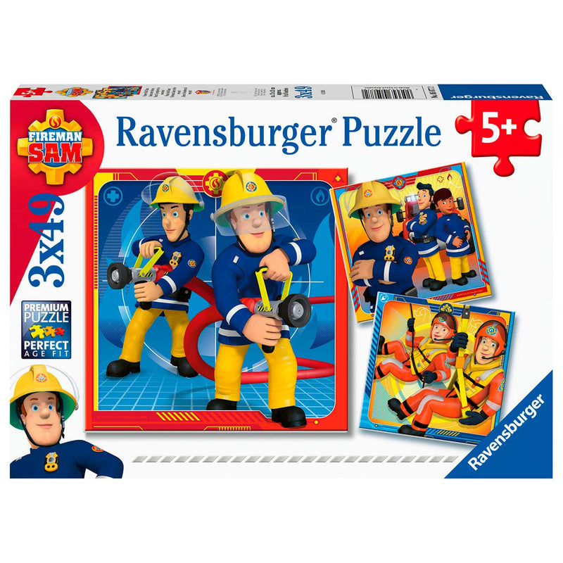 Load image into Gallery viewer, Ravensburger - Brandweerman Sam - Onze held Sam 3x49st.
