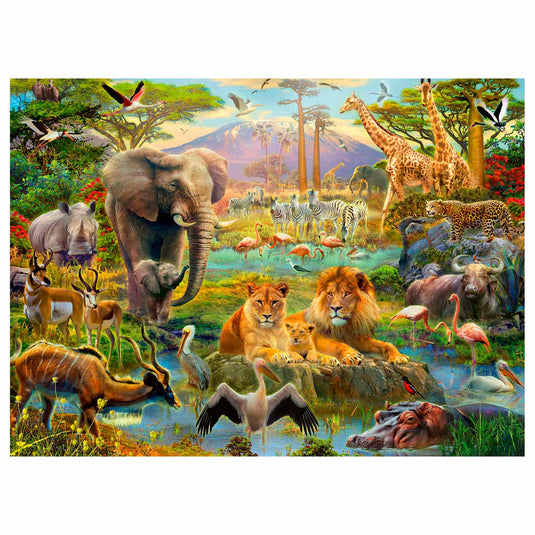 Ravensburger puzzel dieren van de savanne 200 stukjes