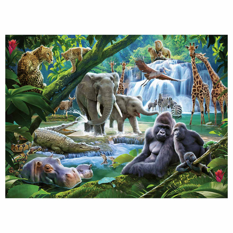 Afbeelding laden in galerijviewer, Ravensburger puzzel jungle dieren - legpuzzel - 100 stukjes
