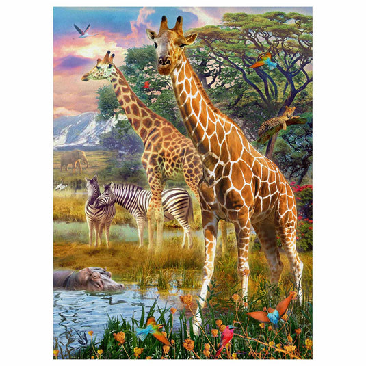 Ravensburger puzzel kleurrijke savanne - legpuzzel - 150 stukjes