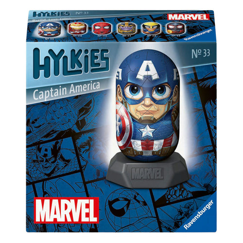 Ravensburger 3d puzzel hylkies marvel captain america - 54st.