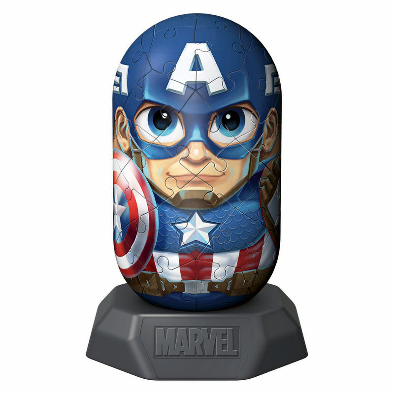 Load image into Gallery viewer, Ravensburger 3d puzzel hylkies marvel captain america - 54st.
