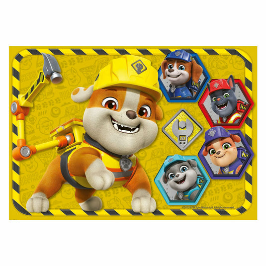 Ravensburger legpuzzel paw patrol rubble crew - 2x12 stukjes karton.