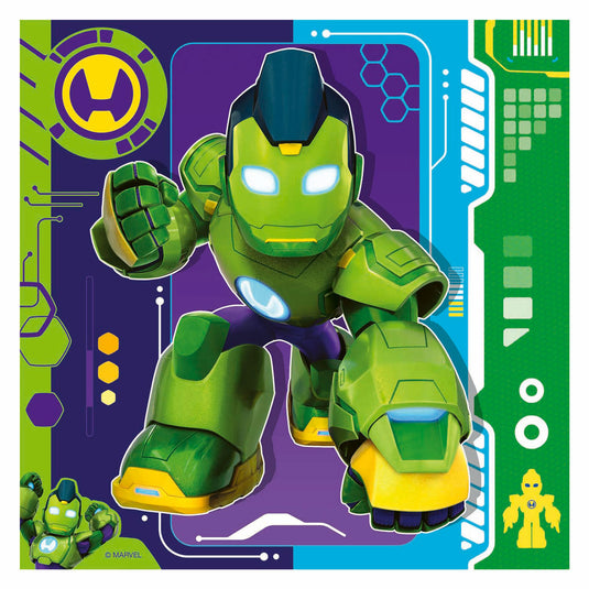 Ravensburger legpuzzel iron man en zijn geweldige vrienden - 3x49st.