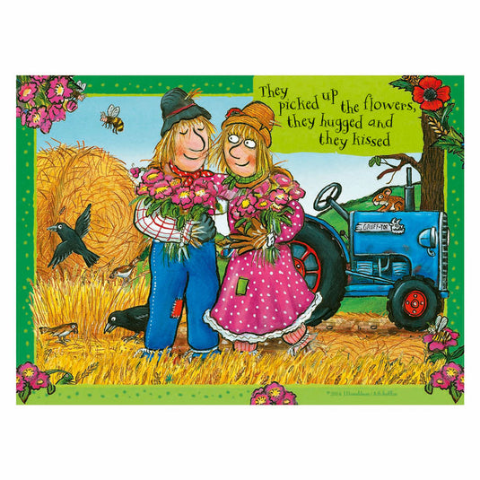 Ravensburger legpuzzel trouwerij op de boerderij - 4 puzzels