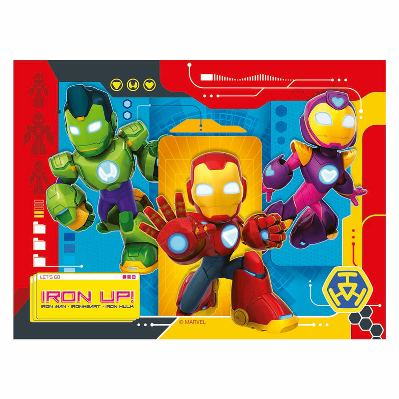 Load image into Gallery viewer, Ravensburger legpuzzel iron man en zijn fantastische vriendjes - 4 puzzels
