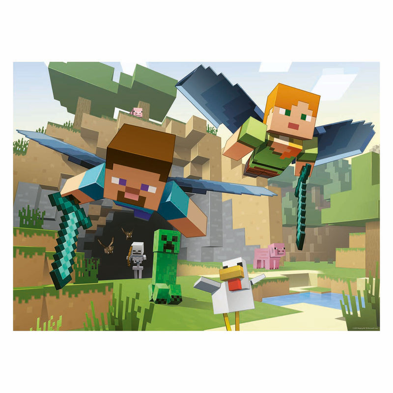 Afbeelding laden in galerijviewer, Ravensburger puzzel minecraft avontuur 200 xxl stukjes kinderen.
