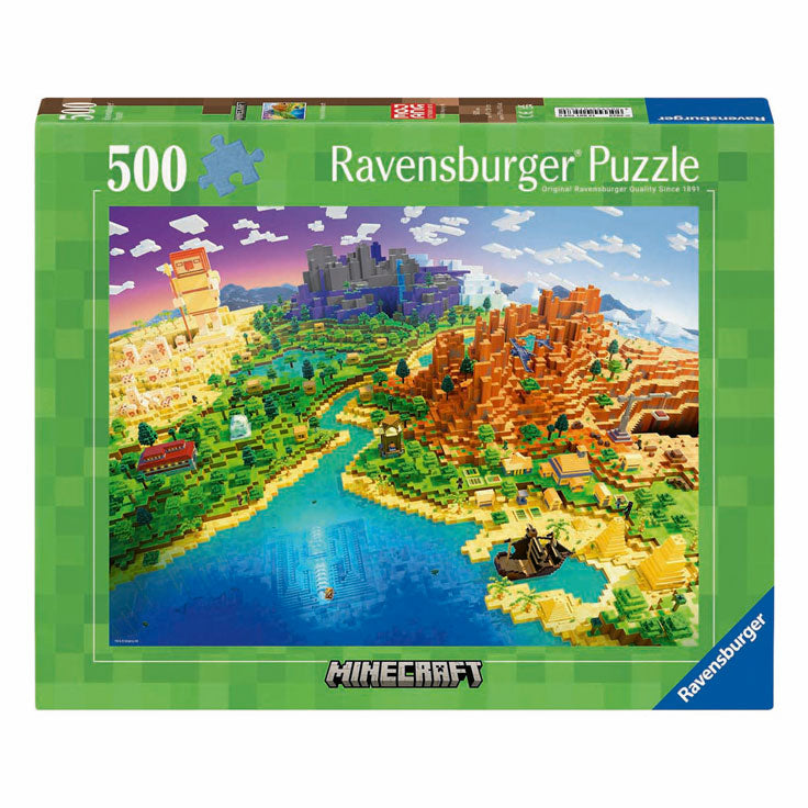 Load image into Gallery viewer, Ravensburger legpuzzel minecraft - 500st.
