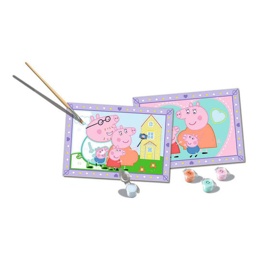 Ravensburger schilderen op nummer peppa pig familie creatief speelgoed.
