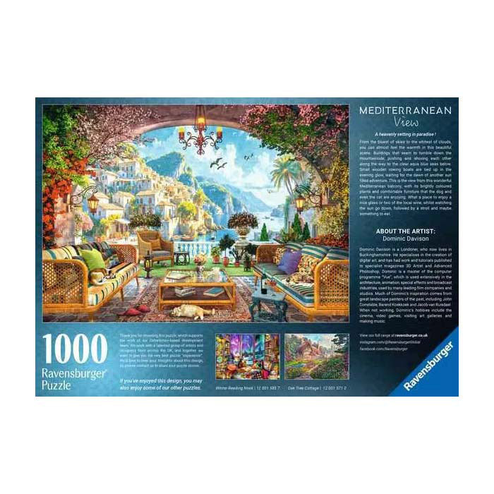 Afbeelding laden in galerijviewer, Ravensburger puzzel mediterranean terrace view - legpuzzel - stukjes
