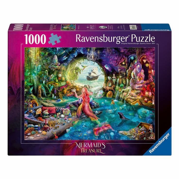 Load image into Gallery viewer, Ravensburger legpuzzel meerminnenschat - 1000st.
