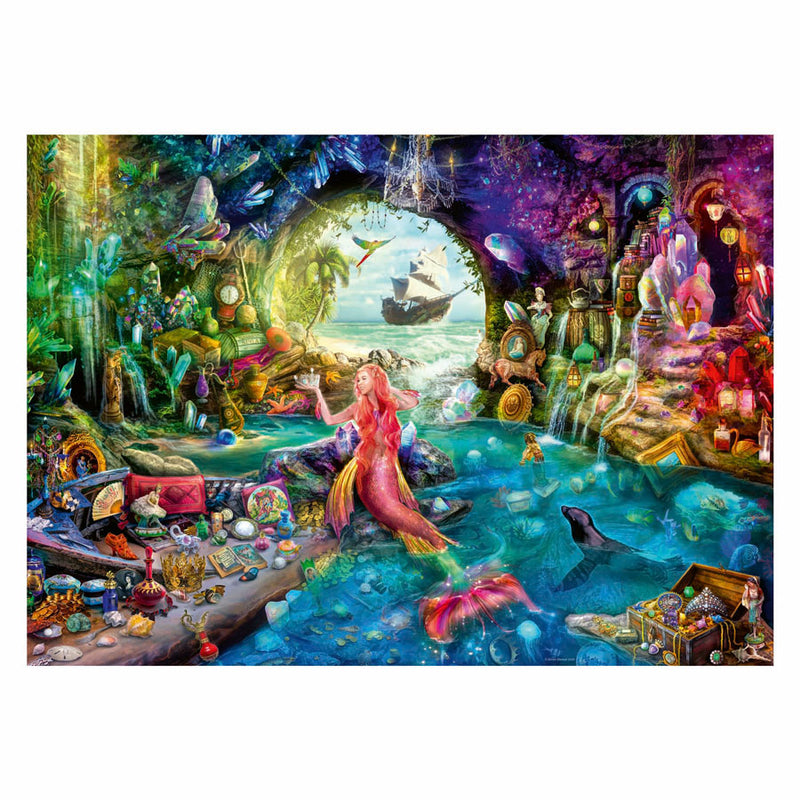 ギャラリービューアに画像をロードする, Ravensburger puzzel mermaid's treasure - legpuzzel - stukjes
