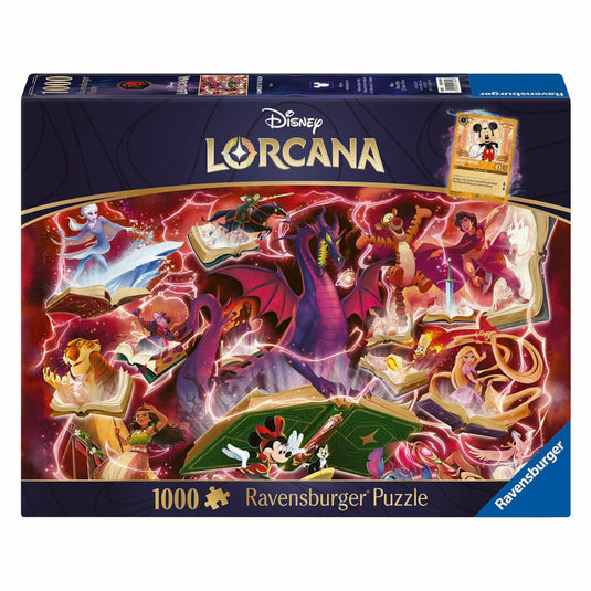 Ravensburger legpuzzel disney lorcana glimmers of the realm: ruby - 1000st.