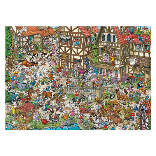 Ravensburger ray's comic series - time travel 2 - middle ages - 1000 stukjes legpuzzel