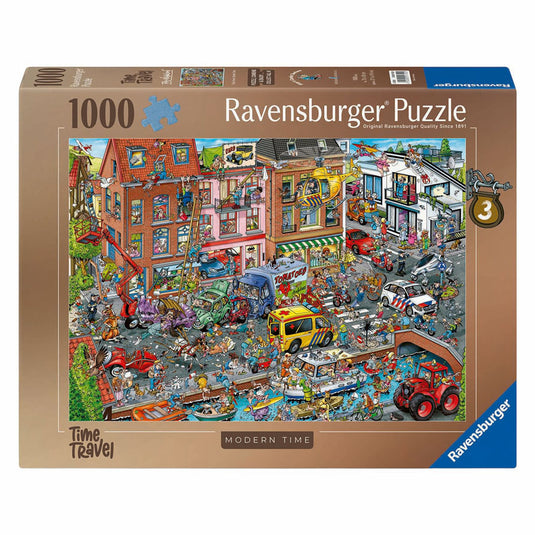 Ravensburger legpuzzel time travel 3 moderne tijd - 1000st.
