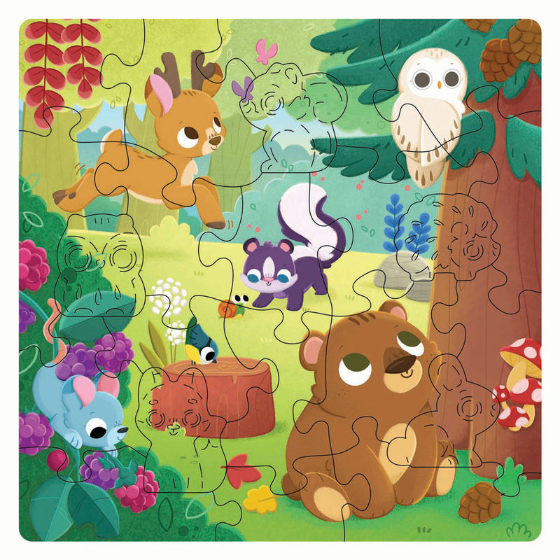Load image into Gallery viewer, Ravensburger houten legpuzzel bosdieren - 22st.
