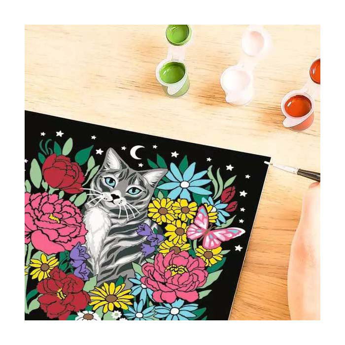 Afbeelding laden in galerijviewer, Ravensburger schilderen op nummer set pixie cold kat creatief pakket.
