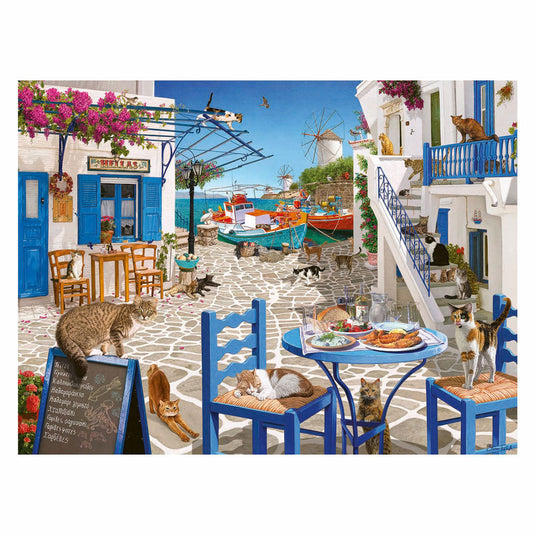 Ravensburger puzzel katten mykonos 1500 stukjes legpuzzel.