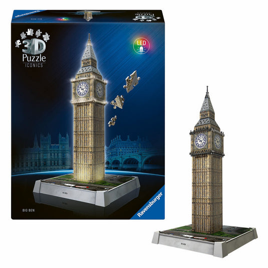 Ravensburger 3d puzzel iconics big ben - met licht - 235st.