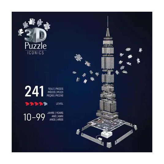 Ravensburger 3d puzzel iconics empire state building - met licht - 241st.