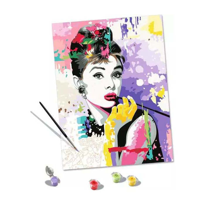 Load image into Gallery viewer, Ravensburger creart schilderen op nummer - audrey hepburn
