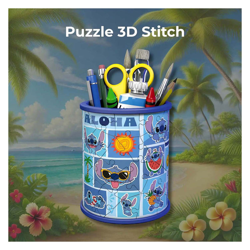 Chargez l'image dans la visionneuse de la galerie, Ravensburger 3d puzzel disney stitch pennenhouder - 54 stukjes.
