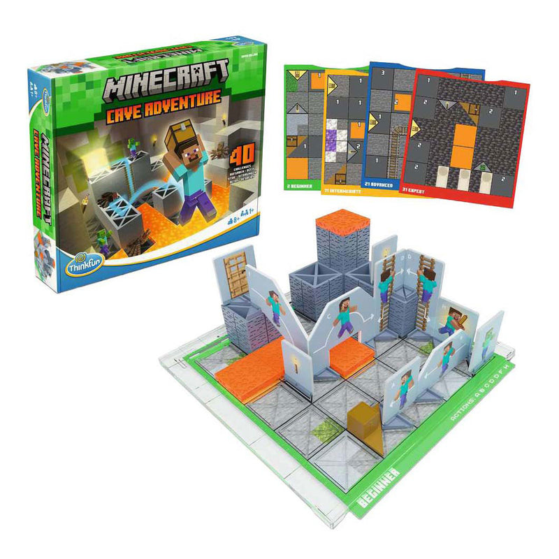 Afbeelding laden in galerijviewer, Thinkfun – minecraft cave adventure – logicaspel – vanaf 8 jaar
